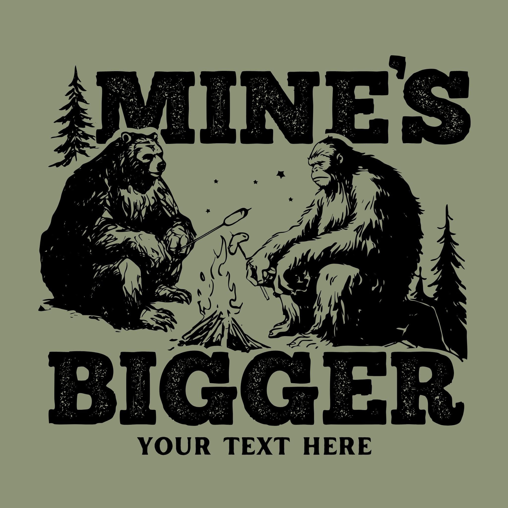 WHOLESALE Mine’s Bigger Bear Bigfoot Crewneck | Hoodie Sweatshirt 289-Sweatshirts-208 Tees Wholesale, Idaho