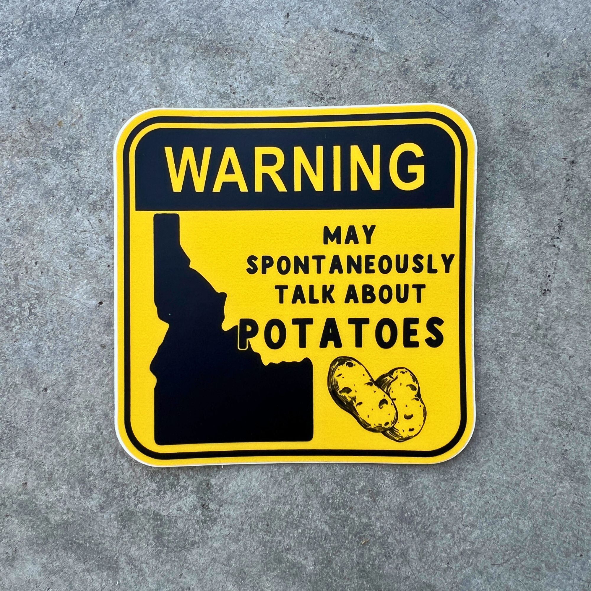 WHOLESALE Idaho Potato Sticker - Weatherproof Vinyl Decal | Funny Potato Lover Decal-Sticker-208 Tees Wholesale, Idaho