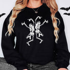 Skeleton Dancing Crewneck Sweatshirt - Spooky Season Gildan Hoodie *UNISEX FIT*-Sweatshirts-208 Tees Wholesale, Idaho