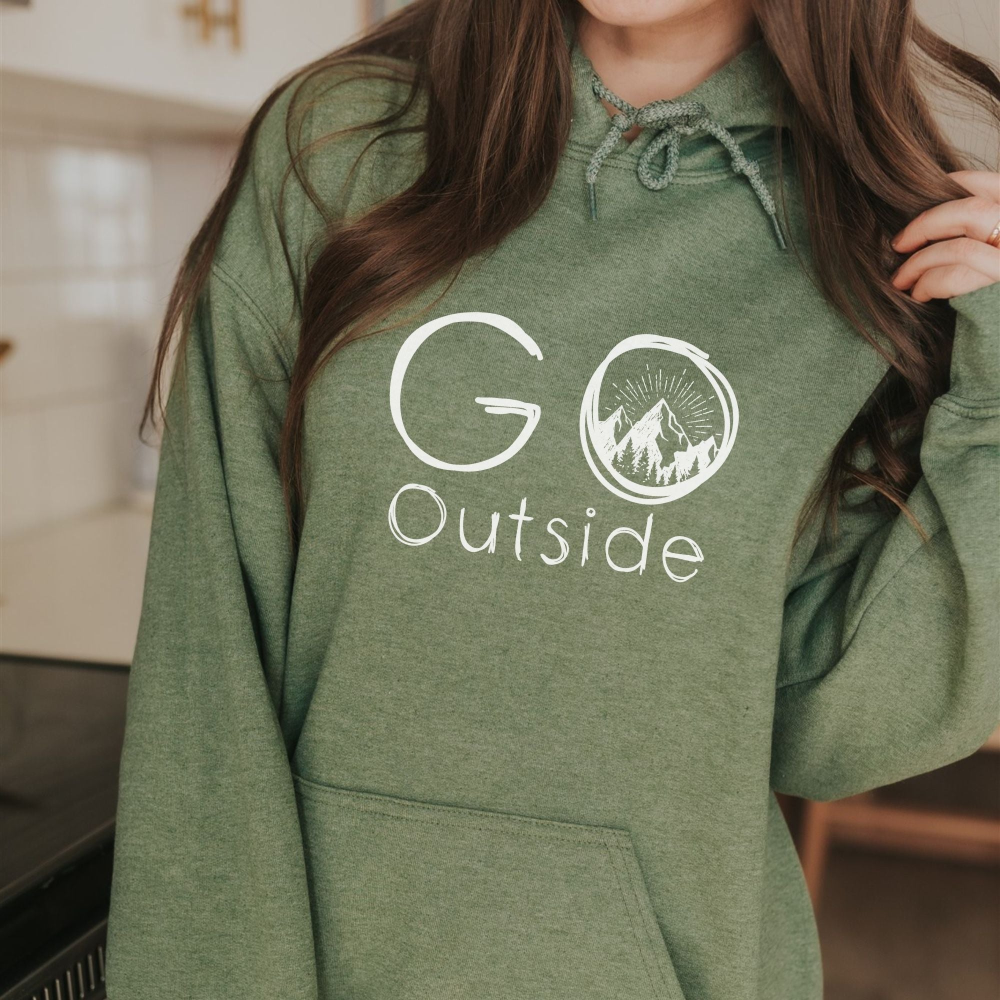 Go Outside Crewneck - Nature Hoodie *UNISEX FIT*-Sweatshirts-208 Tees Wholesale, Idaho
