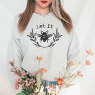 Let It Be - Bumble Bee Gildan Crewneck Sweatshirt or Hoodie *UNISEX FIT*-Sweatshirts-208 Tees Wholesale, Idaho