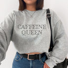 Caffeine Queen Coffee Sweatshirt - Coffee Addict Hoodie or Crewneck *UNISEX FIT*-Sweatshirts-208 Tees Wholesale, Idaho