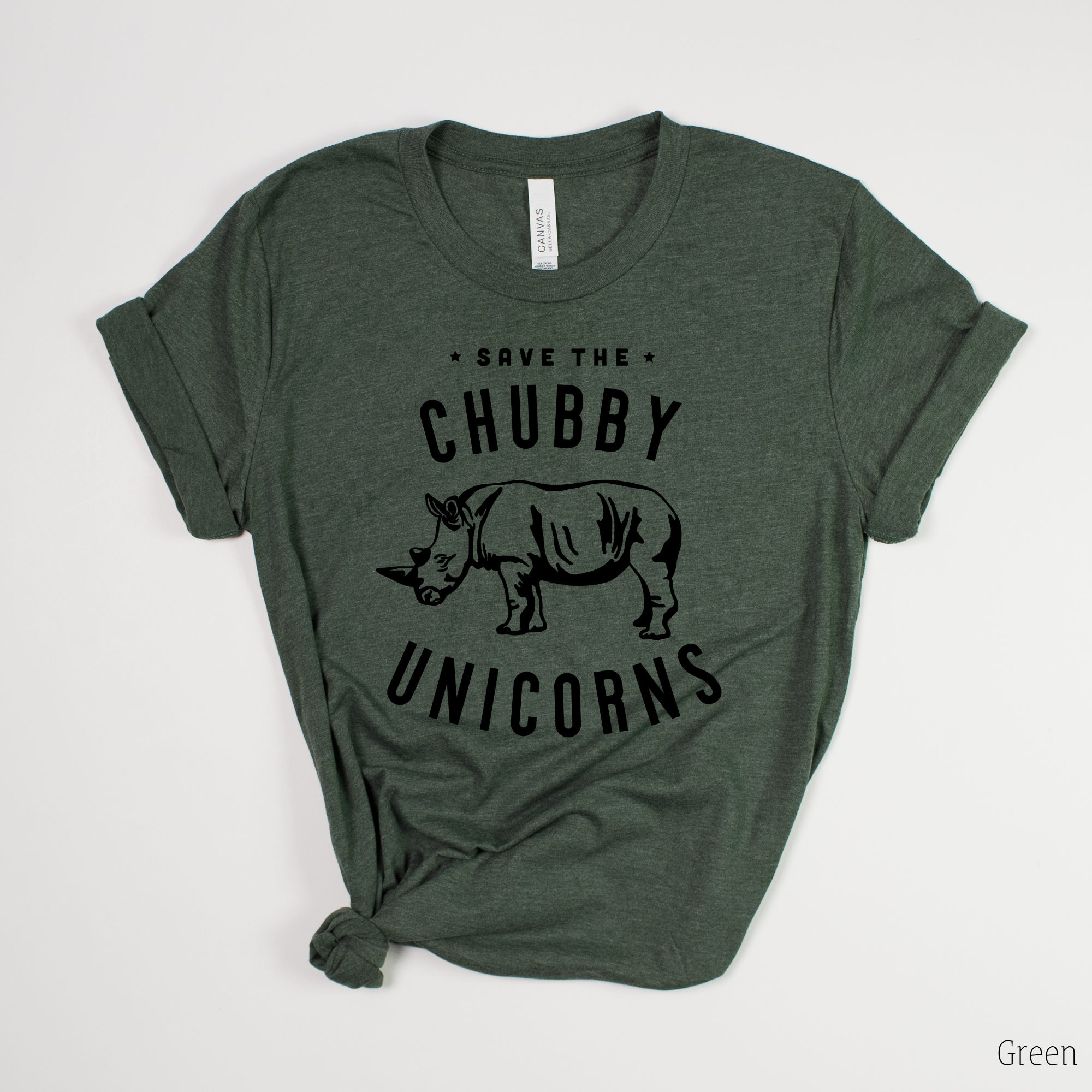 Save the Chubby Unicorns - Rhino Tee *UNISEX FIT*-208 Tees Wholesale, Idaho