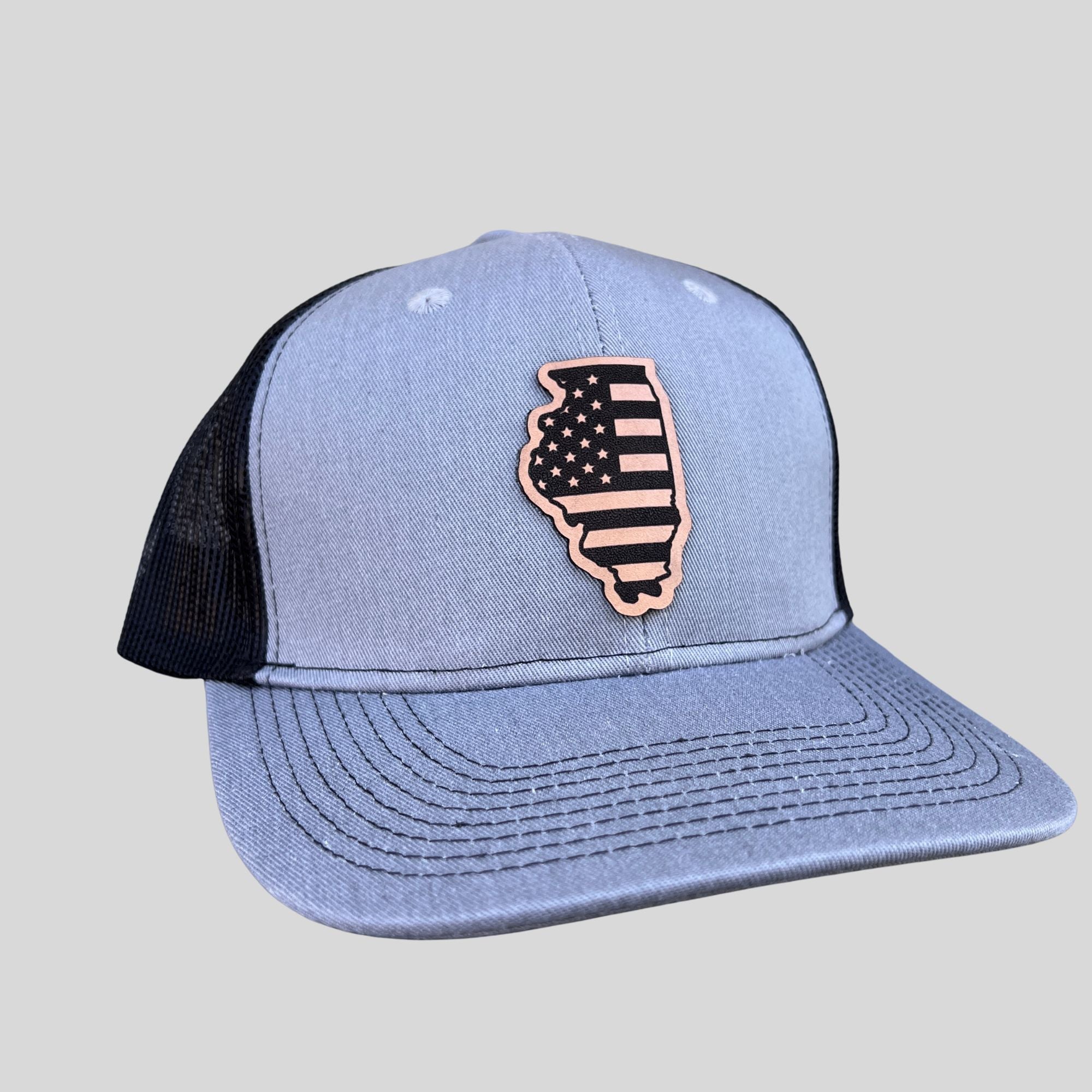 Illinois Flag Hat-Hats-208 Tees Wholesale, Idaho