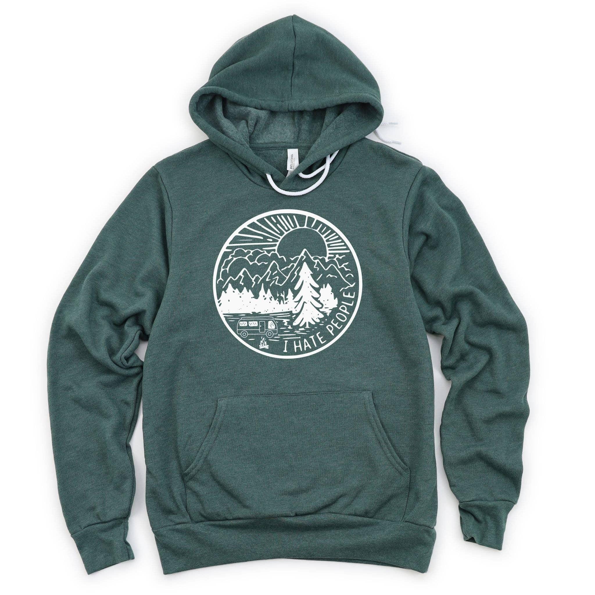 WHOLESALE Funny Camping Crewneck Sweatshirt | Outdoors Hoodie 079-Sweatshirts-208 Tees Wholesale, Idaho