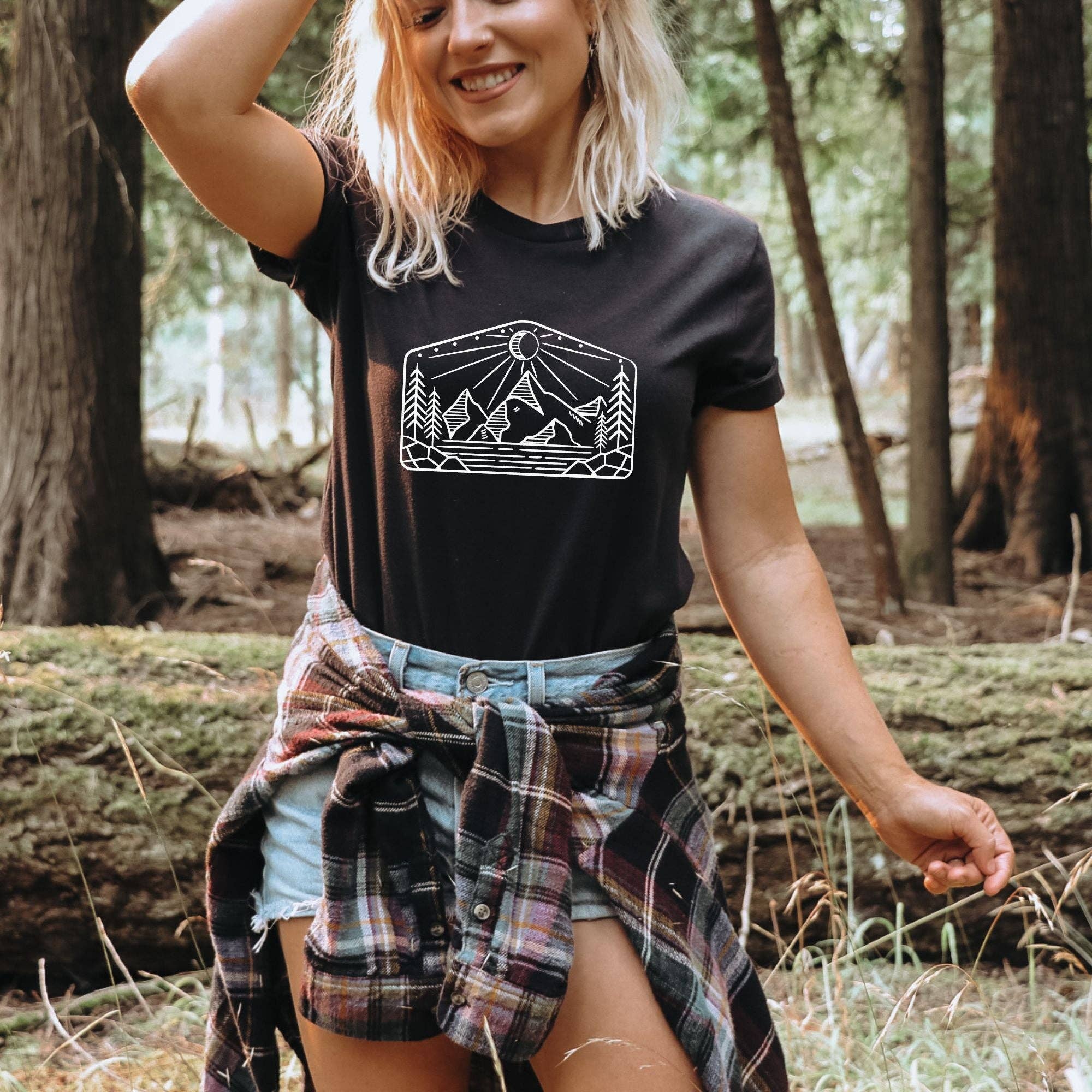 Pentagon Nature Scene Gildan Graphic Tee065(DTF)-208 Tees Wholesale, Idaho