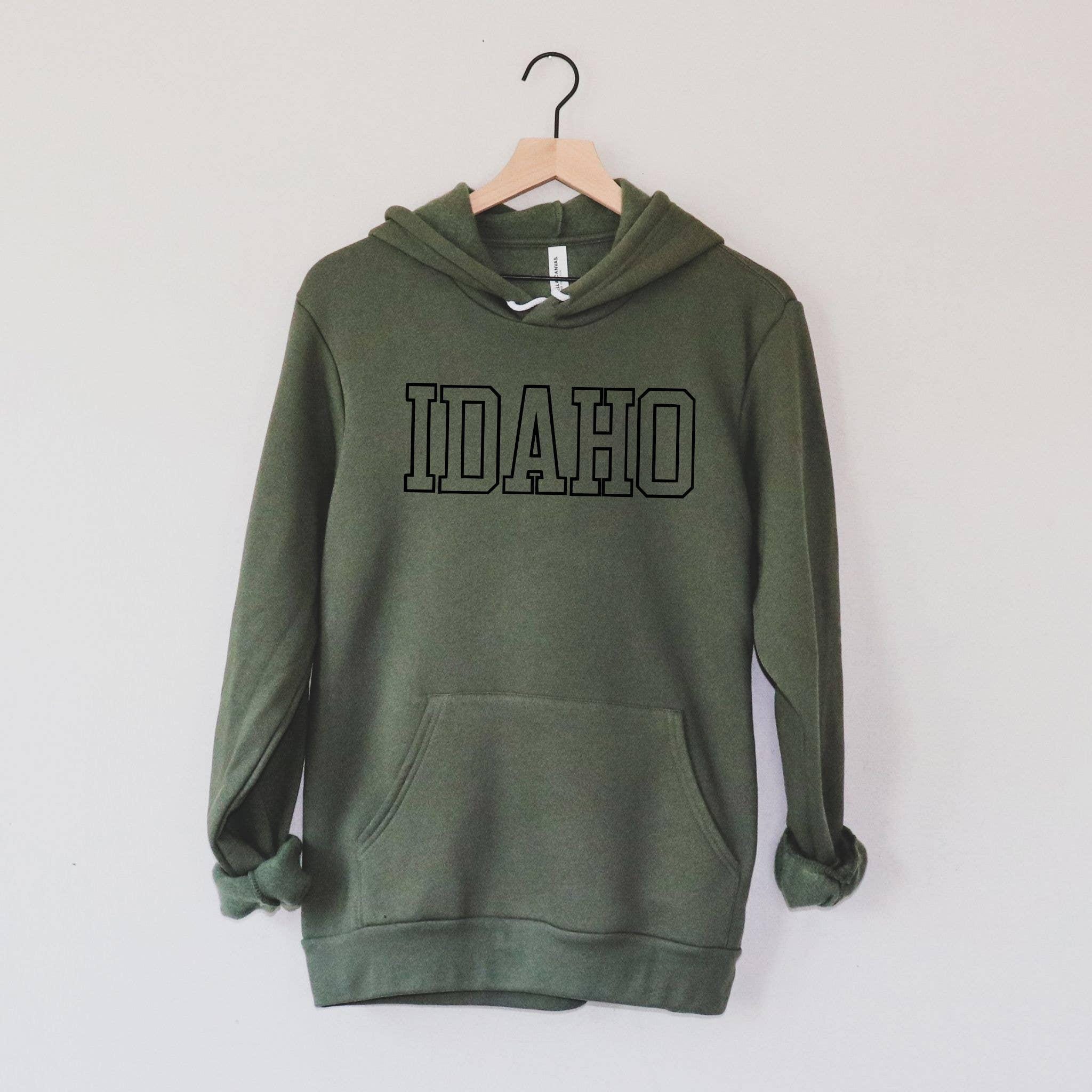 WHOLESALE Idaho Varsity Crewneck Sweatshirt | Hoodie Sweatshirt 054-Sweatshirts-208 Tees Wholesale, Idaho