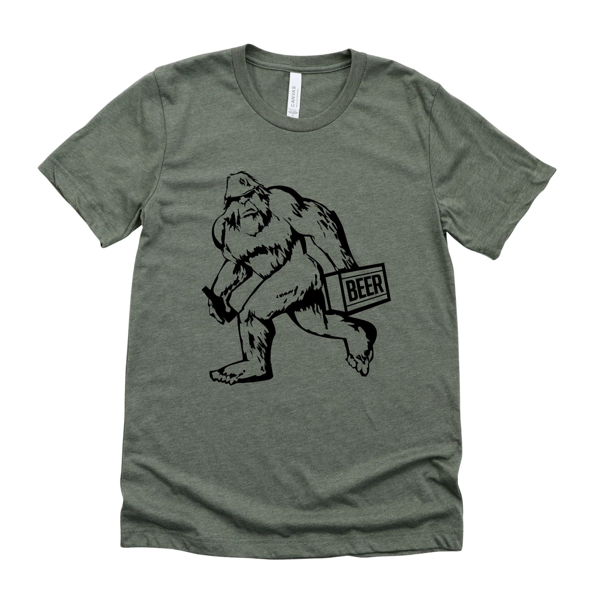 Bigfoot Beer Graphic Tee Long Sleeve 029-Graphic Tees-208 Tees Wholesale, Idaho