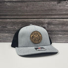 Idaho State Seal Hat: Engraved Leather Patch, Adjustable Snapback-208 Tees Wholesale, Idaho