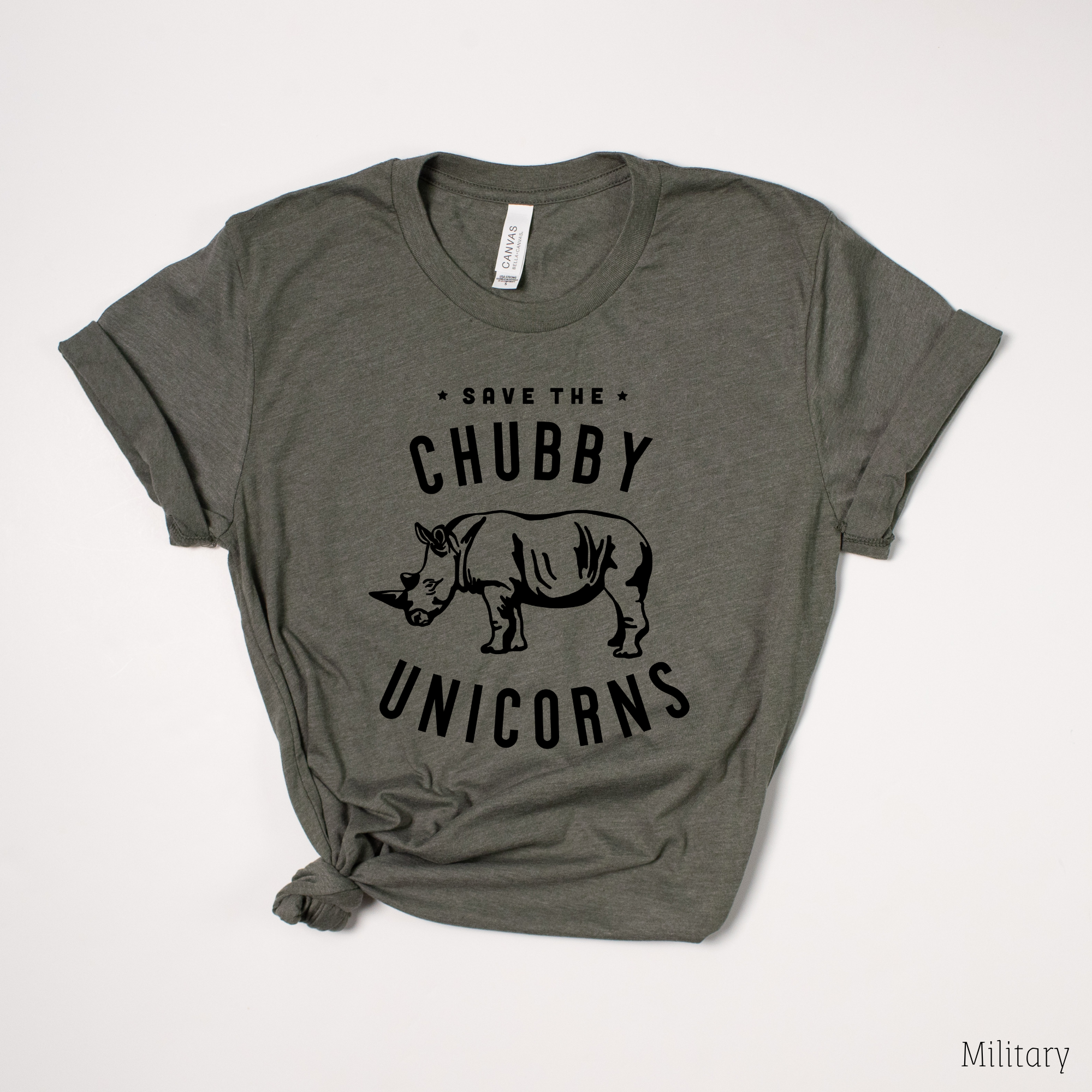 Save the Chubby Unicorns - Rhino Tee *UNISEX FIT*-208 Tees Wholesale, Idaho