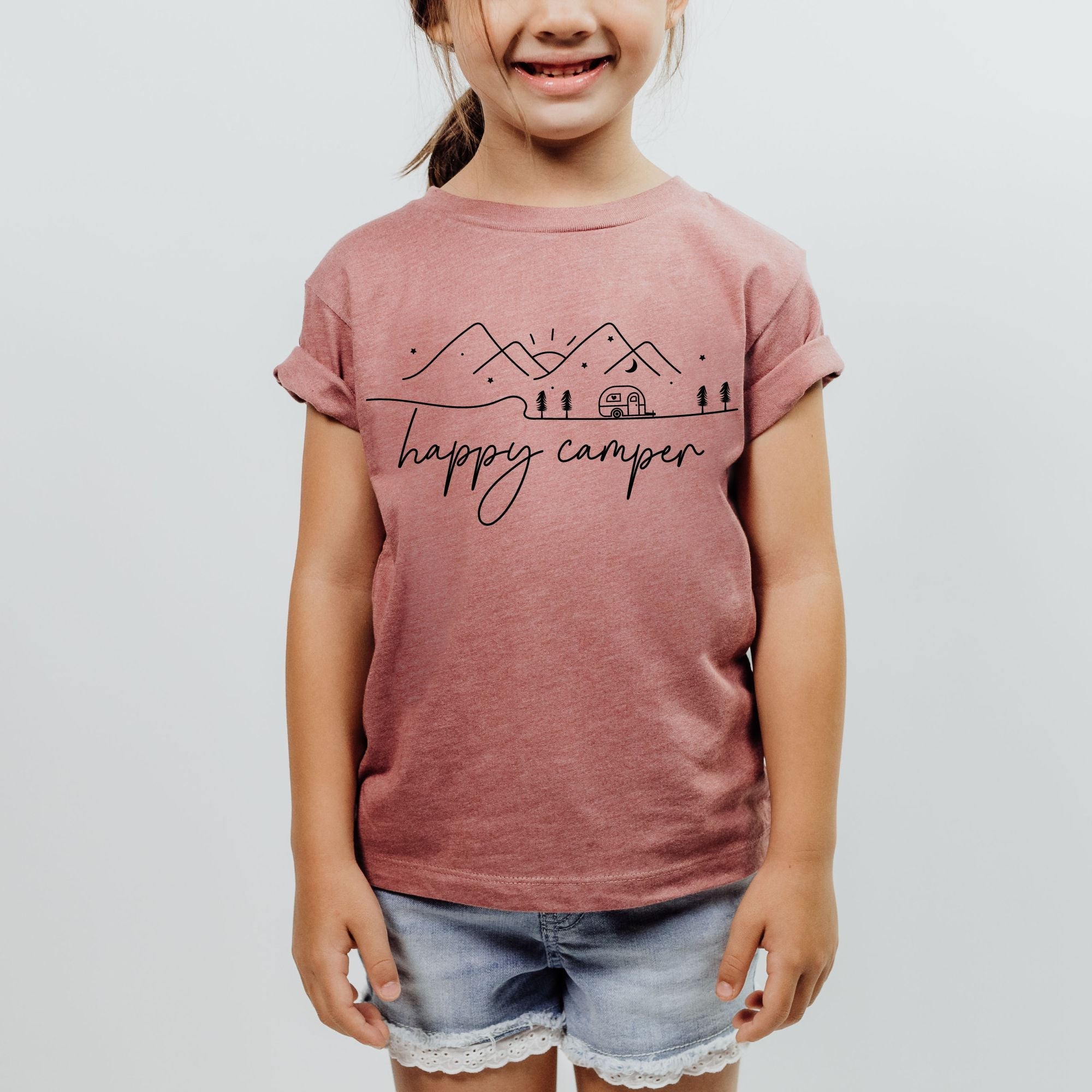 Happy Camper Shirt Youth T-Shirt-Baby & Toddler-208 Tees Wholesale, Idaho