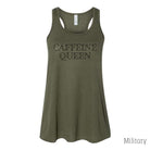 Caffeine Queen Tank Top-Tank Tops-208 Tees Wholesale, Idaho