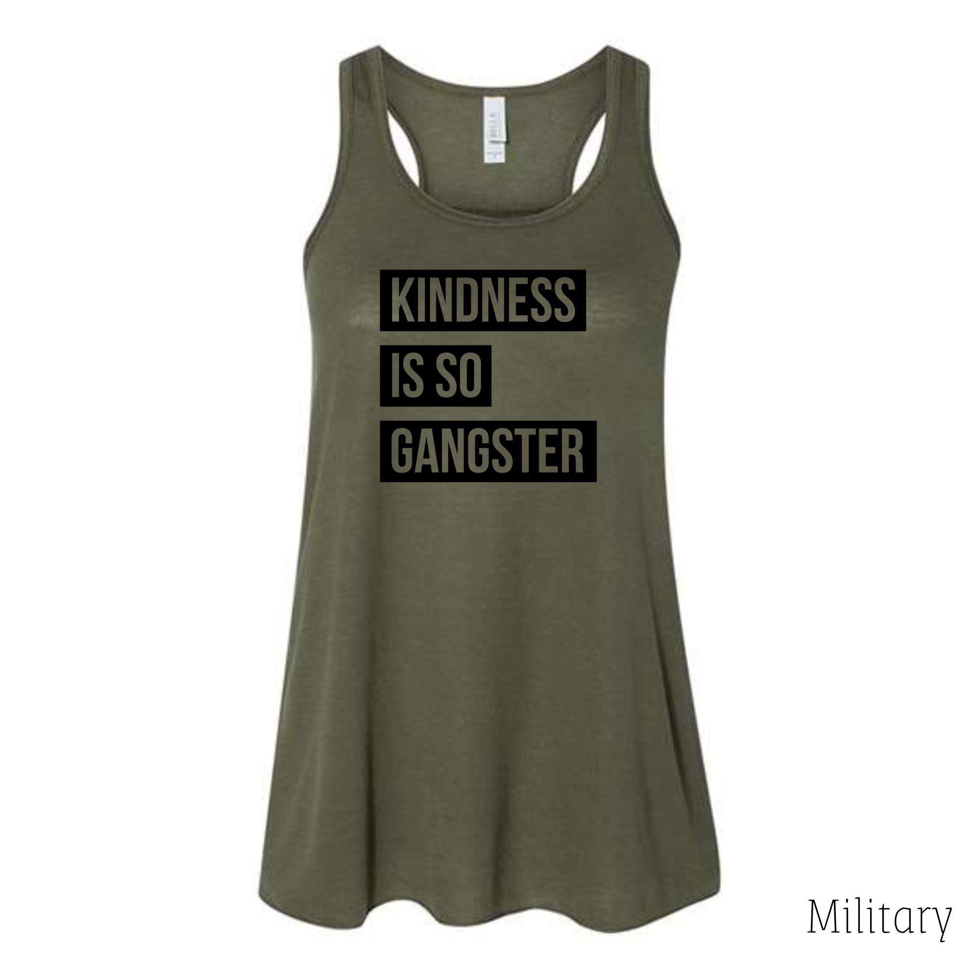 Kindness Is So Gangster Tank Top-Tank Tops-208 Tees Wholesale, Idaho