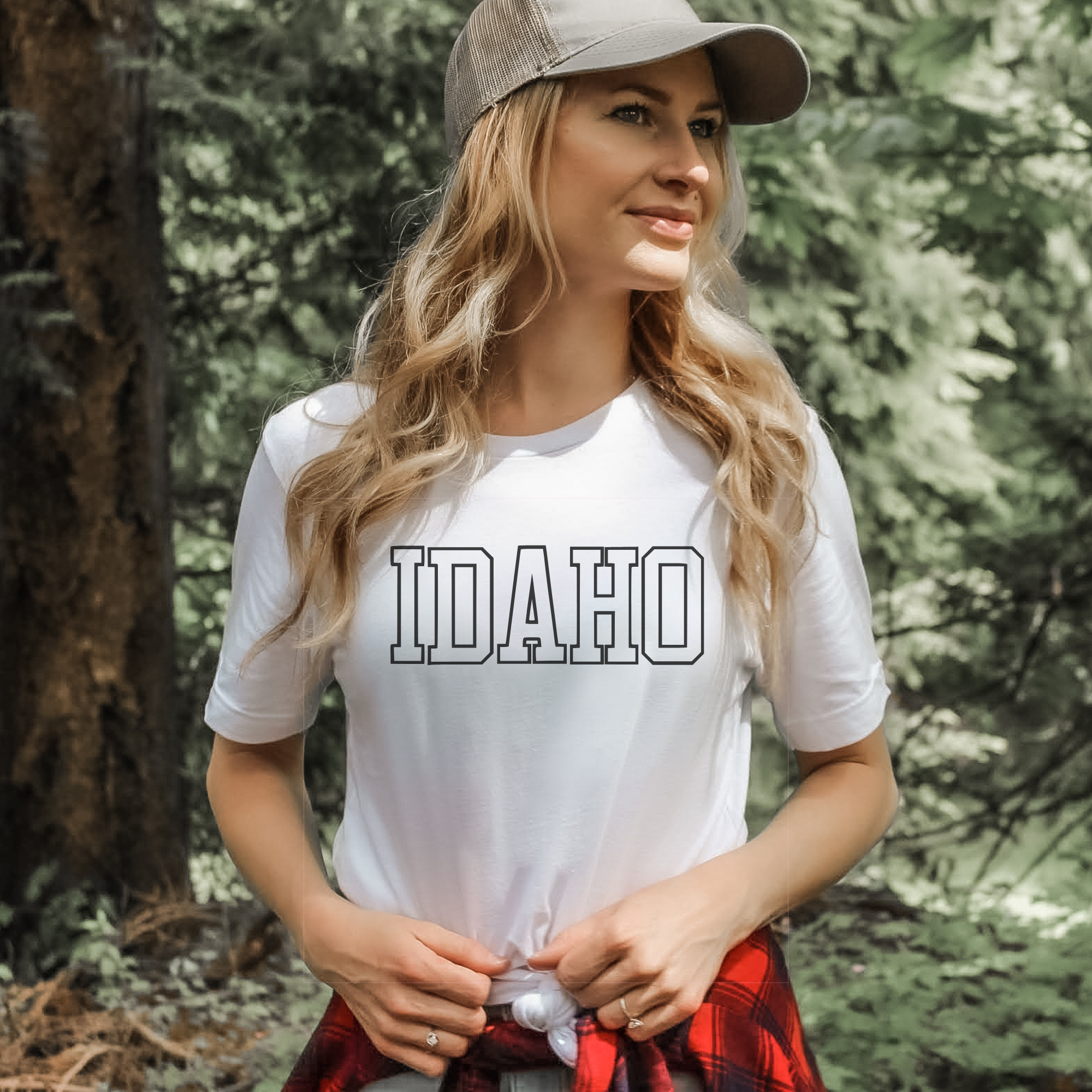 Idaho Varisty Graphic Tee Long Sleeve 054-Graphic Tees-208 Tees Wholesale, Idaho