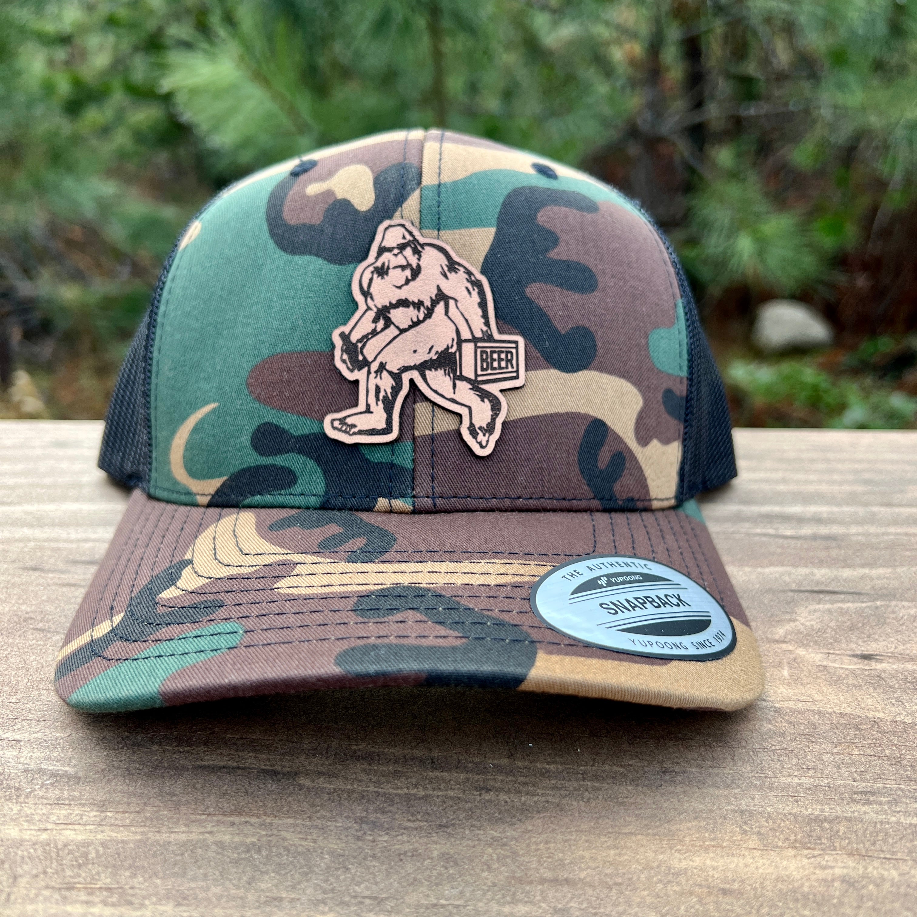 Bigfoot Loves Beer Hat-Hats-208 Tees Wholesale, Idaho