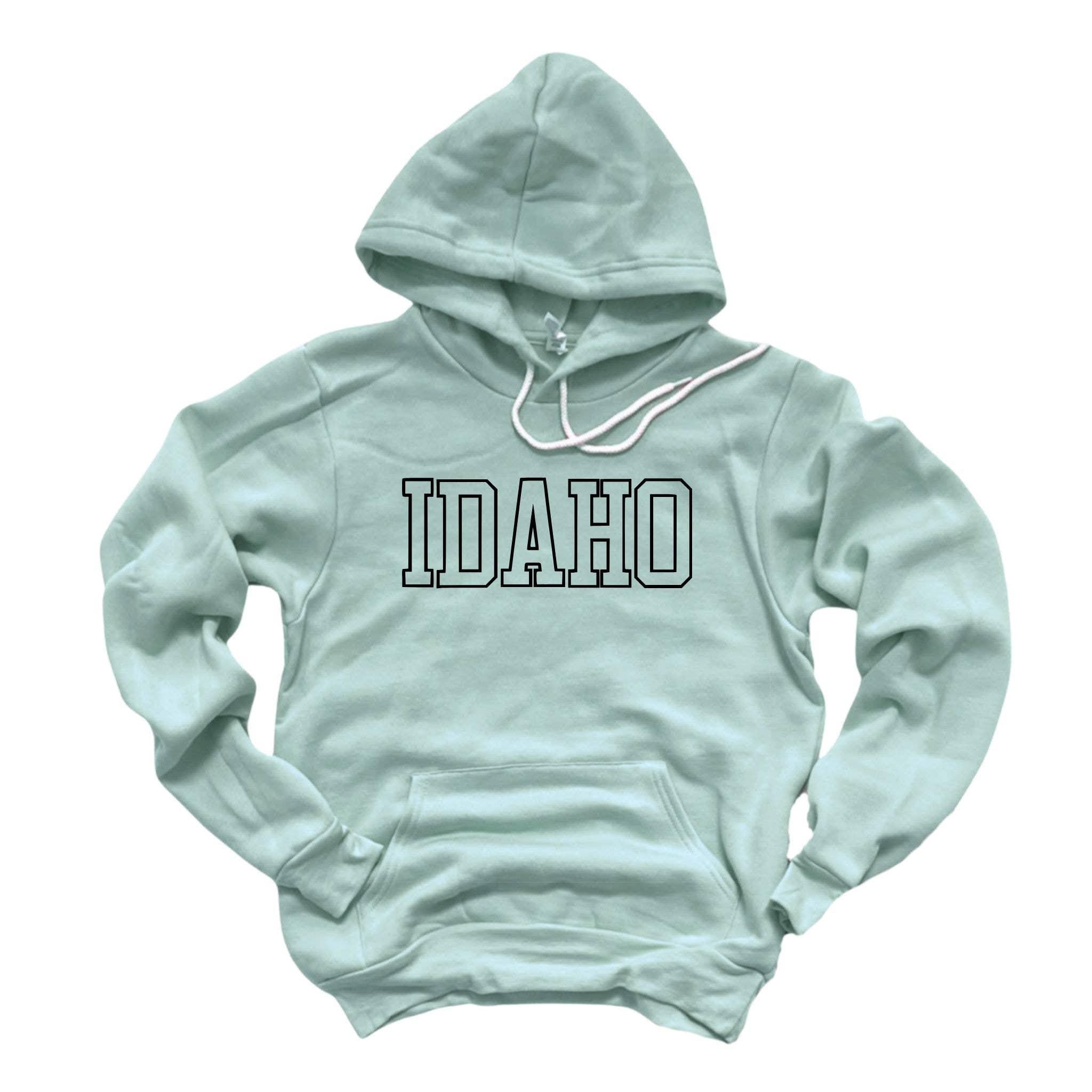 WHOLESALE Idaho Varsity Crewneck Sweatshirt | Hoodie Sweatshirt 054-Sweatshirts-208 Tees Wholesale, Idaho