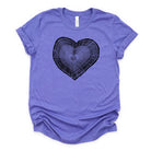 Heart Tree Trunk Graphic Tee Long Sleeve 032-Graphic Tees-208 Tees Wholesale, Idaho
