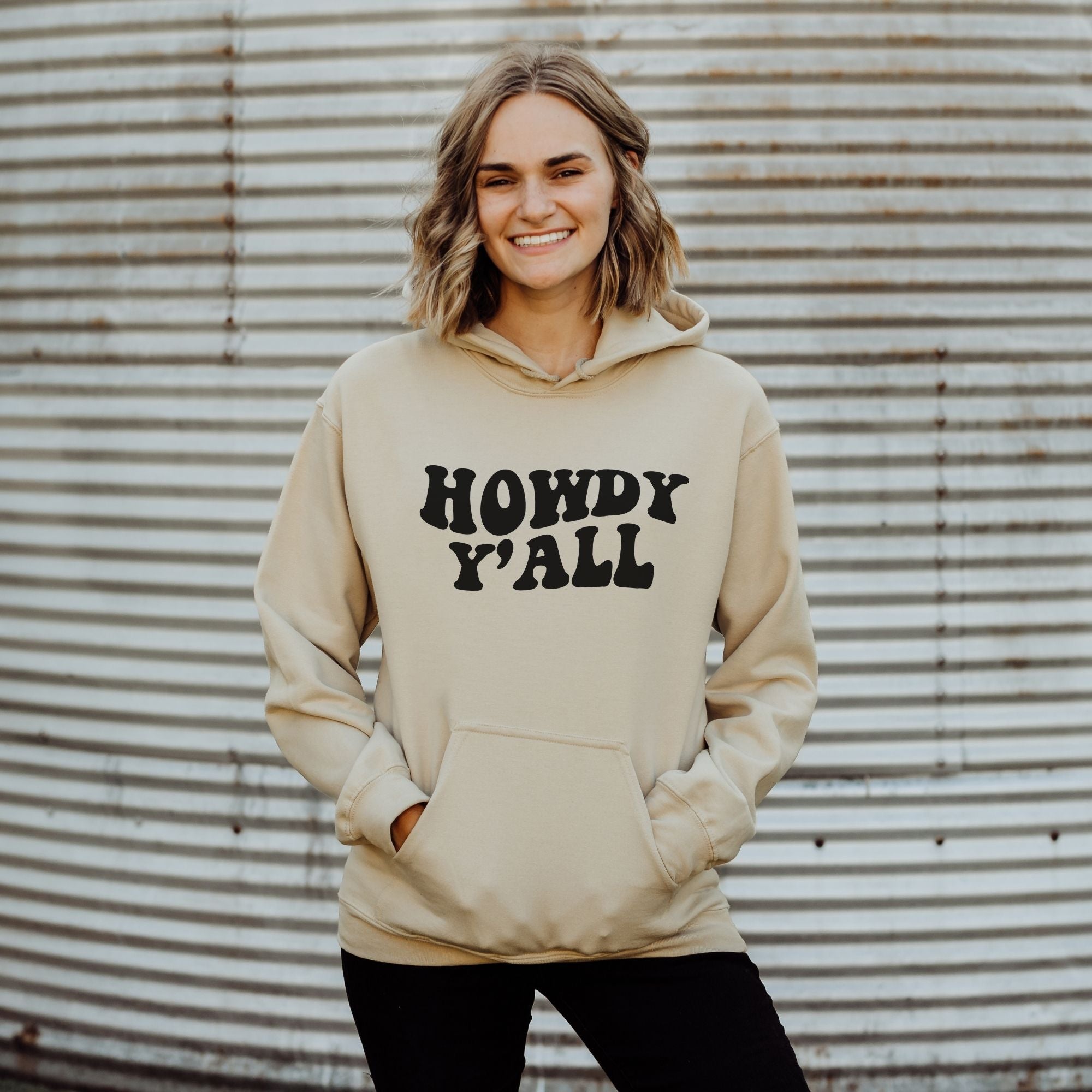 Howdy Ya'll Crewneck or Hoodie Sweatshirt *UNISEX FIT*-Sweatshirts-208 Tees Wholesale, Idaho