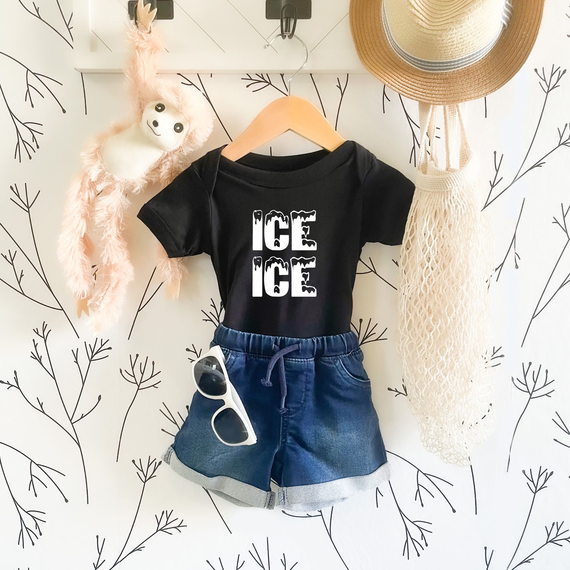 Funny ICE ICE Baby Bodysuit or Tshirt *UNISEX FIT*-Baby & Toddler-208 Tees Wholesale, Idaho
