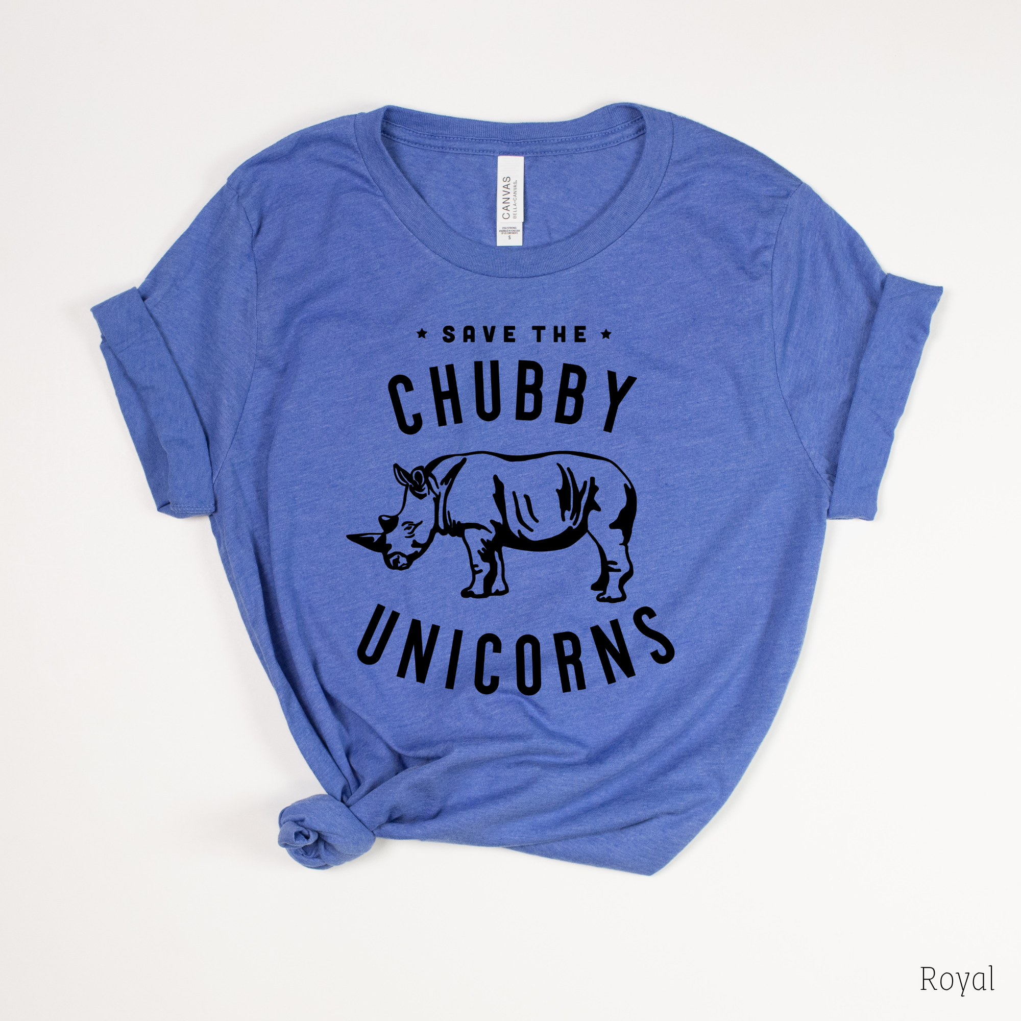 Save the Chubby Unicorns - Rhino Tee *UNISEX FIT*-208 Tees Wholesale, Idaho