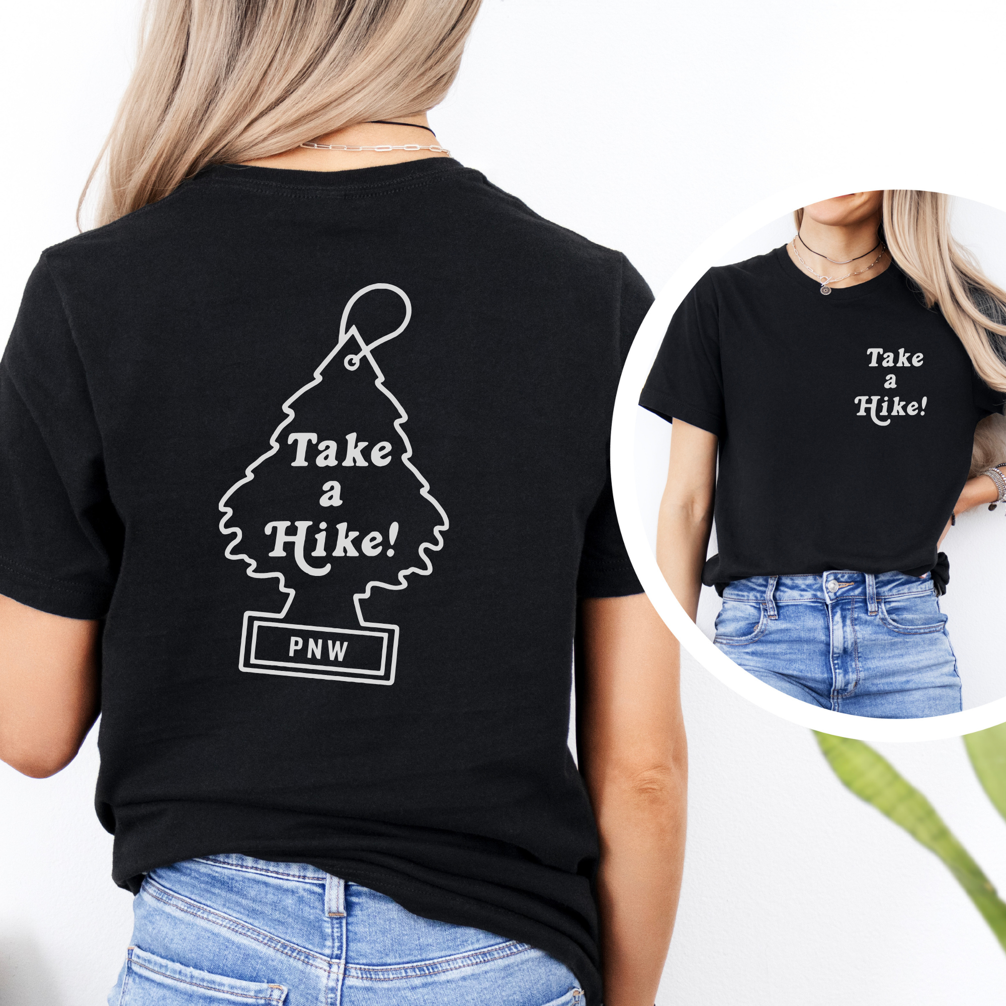 Take a Hike PNW Front & Back Graphic Tee 311-Graphic Tees-208 Tees Wholesale, Idaho