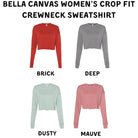 Bear Paw Bella Canvas Cropped Sweatshirt or Crop Hoodie *Women's Crop Fit*-208 Tees Wholesale, Idaho