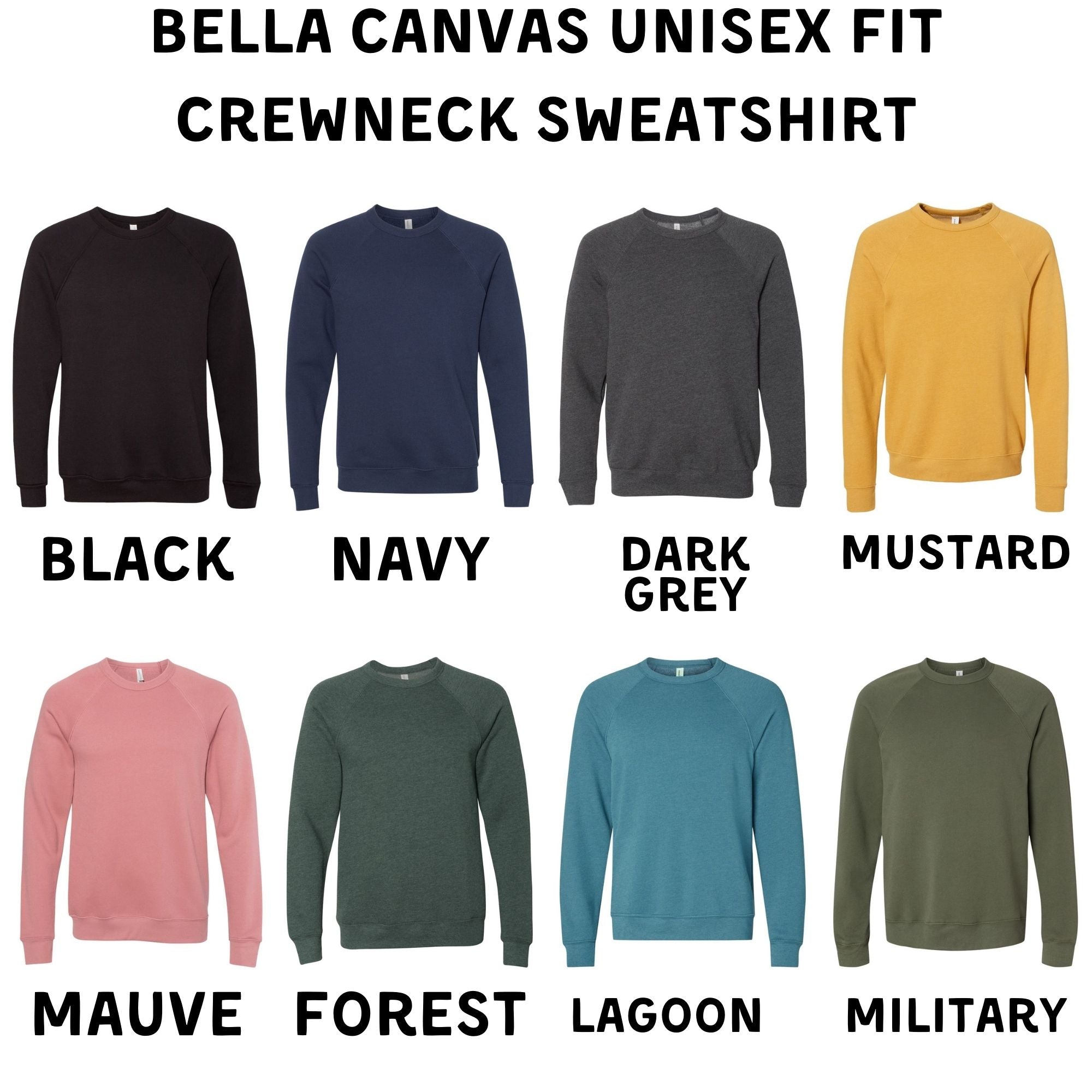 Bella Canvas Sweatshirt or Hoodie *Unisex Fit*-Sweatshirts-208 Tees Wholesale, Idaho