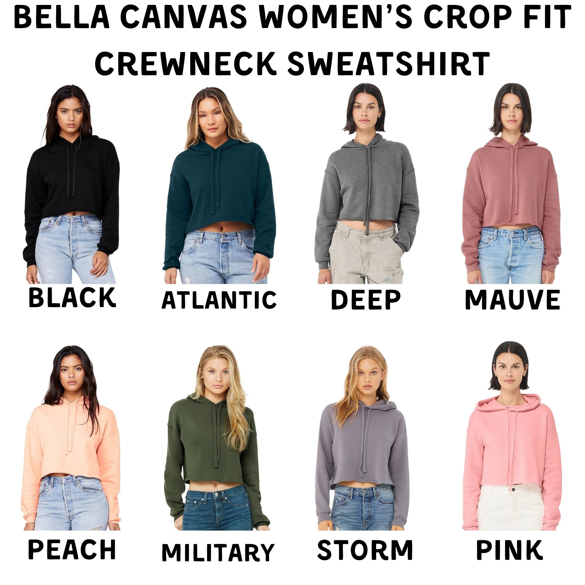 At Peace With Nature Bella Canvas Cropped Sweatshirt or Crop Hoodie *Women's Crop Fit*-208 Tees Wholesale, Idaho