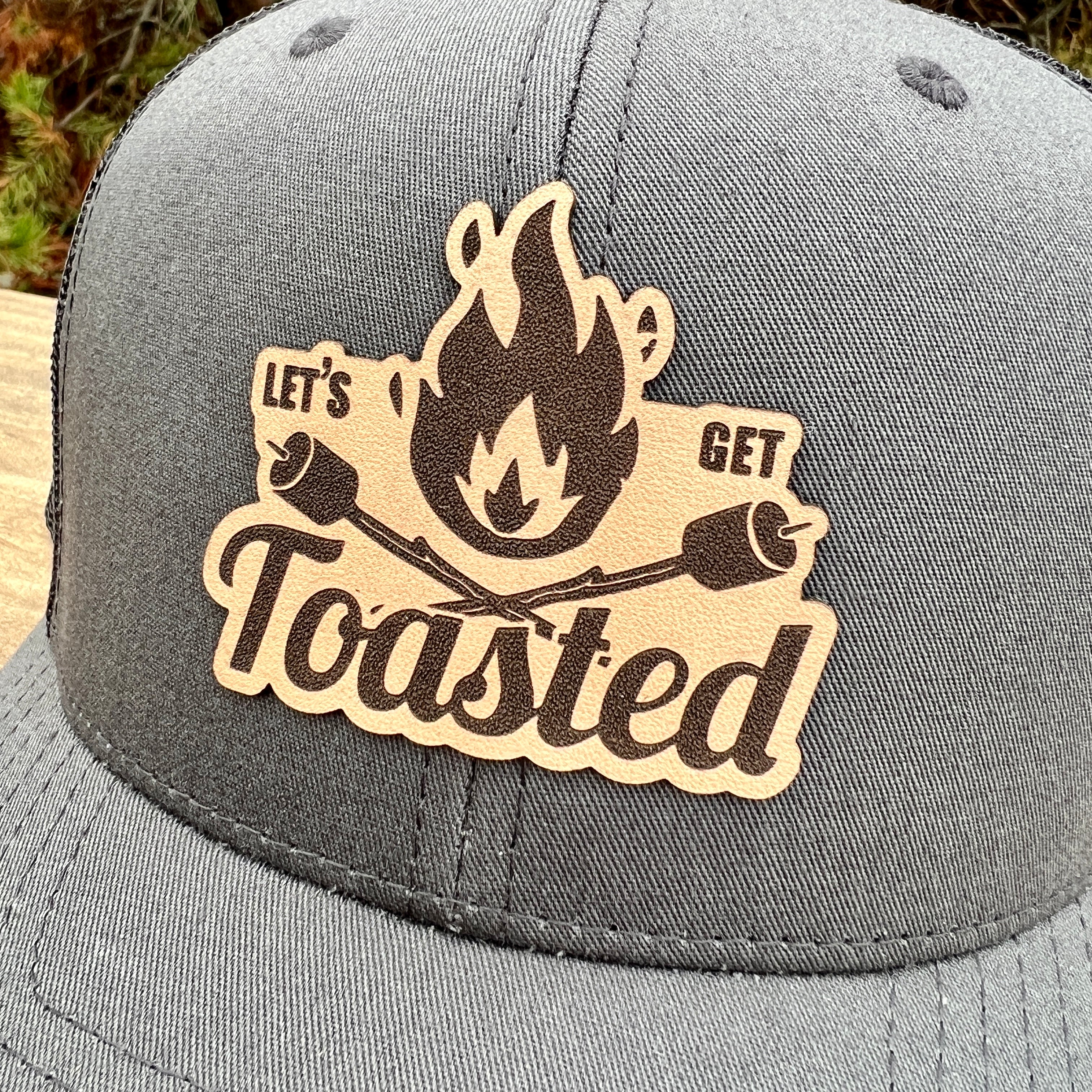 Lets Get Toasted Camping Hat-Hats-208 Tees Wholesale, Idaho