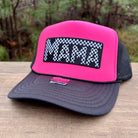 Mama Checkered Patch Foam Trucker-Hats-208 Tees Wholesale, Idaho