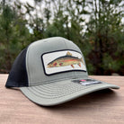 Rainbow Trout Fishing Hat - Richardson Loden Green/Black-Hats-208 Tees Wholesale, Idaho