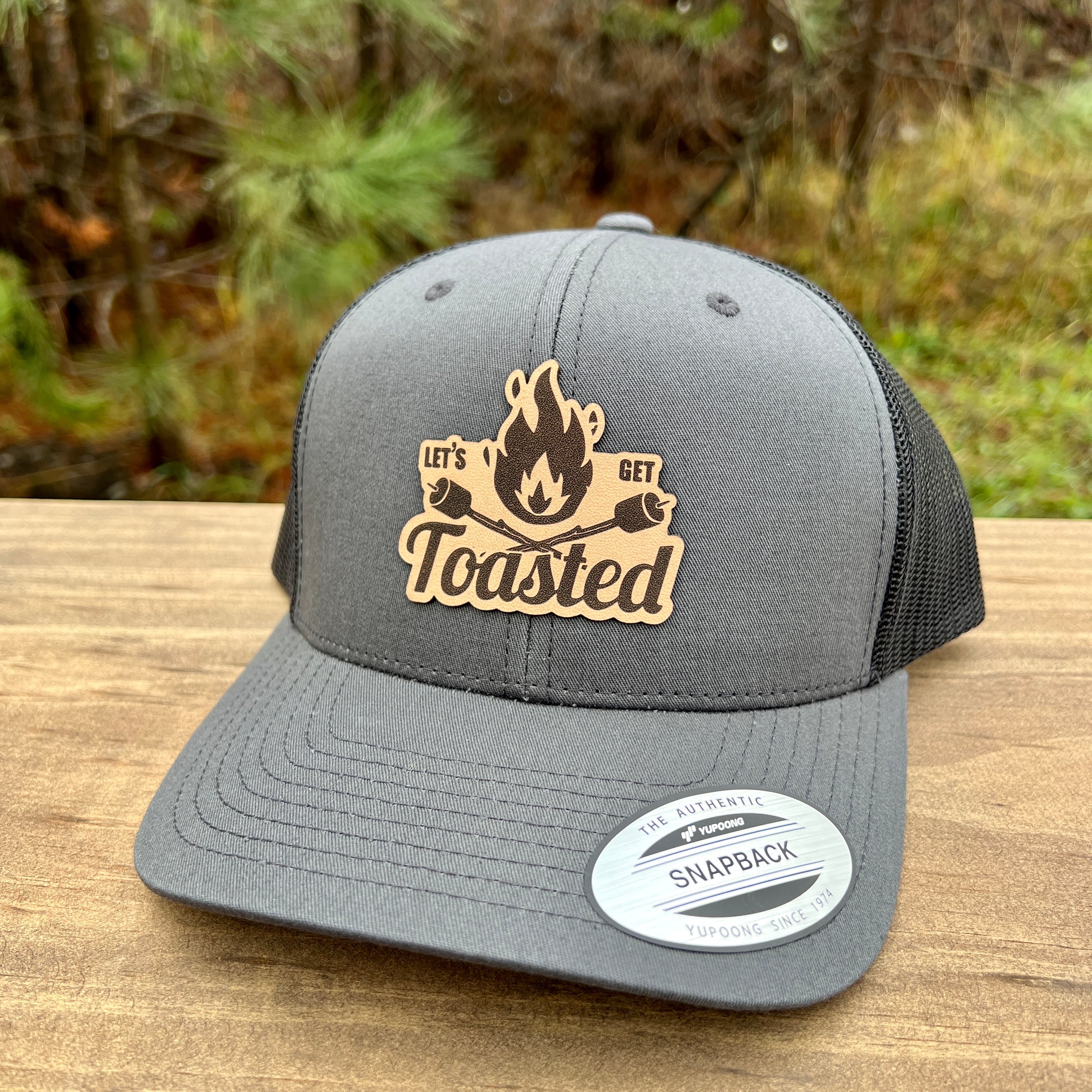 Lets Get Toasted Camping Hat-Hats-208 Tees Wholesale, Idaho