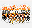 Hot Mess Sticker-Sticker-208 Tees Wholesale, Idaho