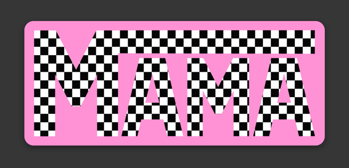 Checkered Mama Sticker-Sticker-208 Tees Wholesale, Idaho