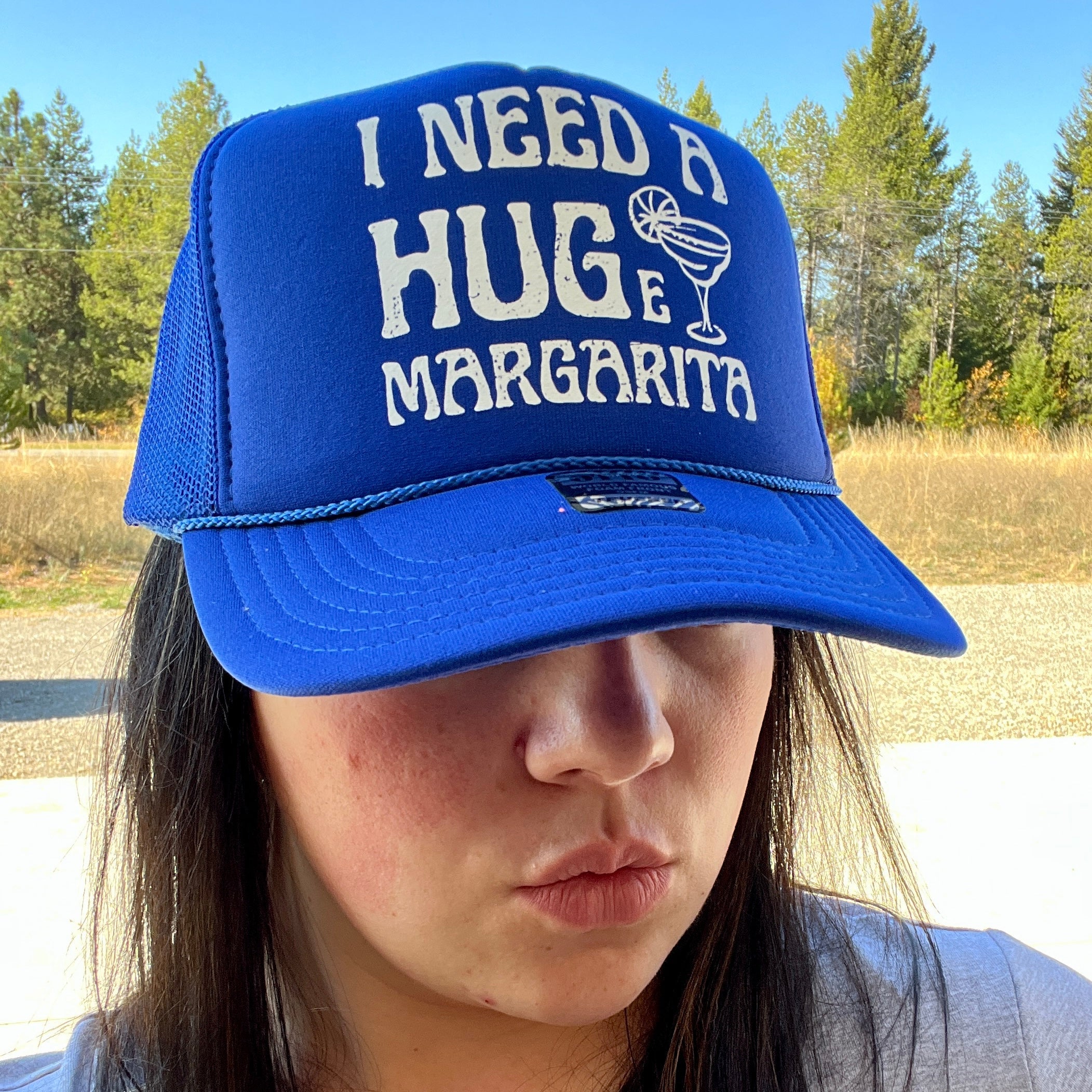 Huge Margarita Otto Foam Front Trucker Hat-Hats-208 Tees Wholesale, Idaho