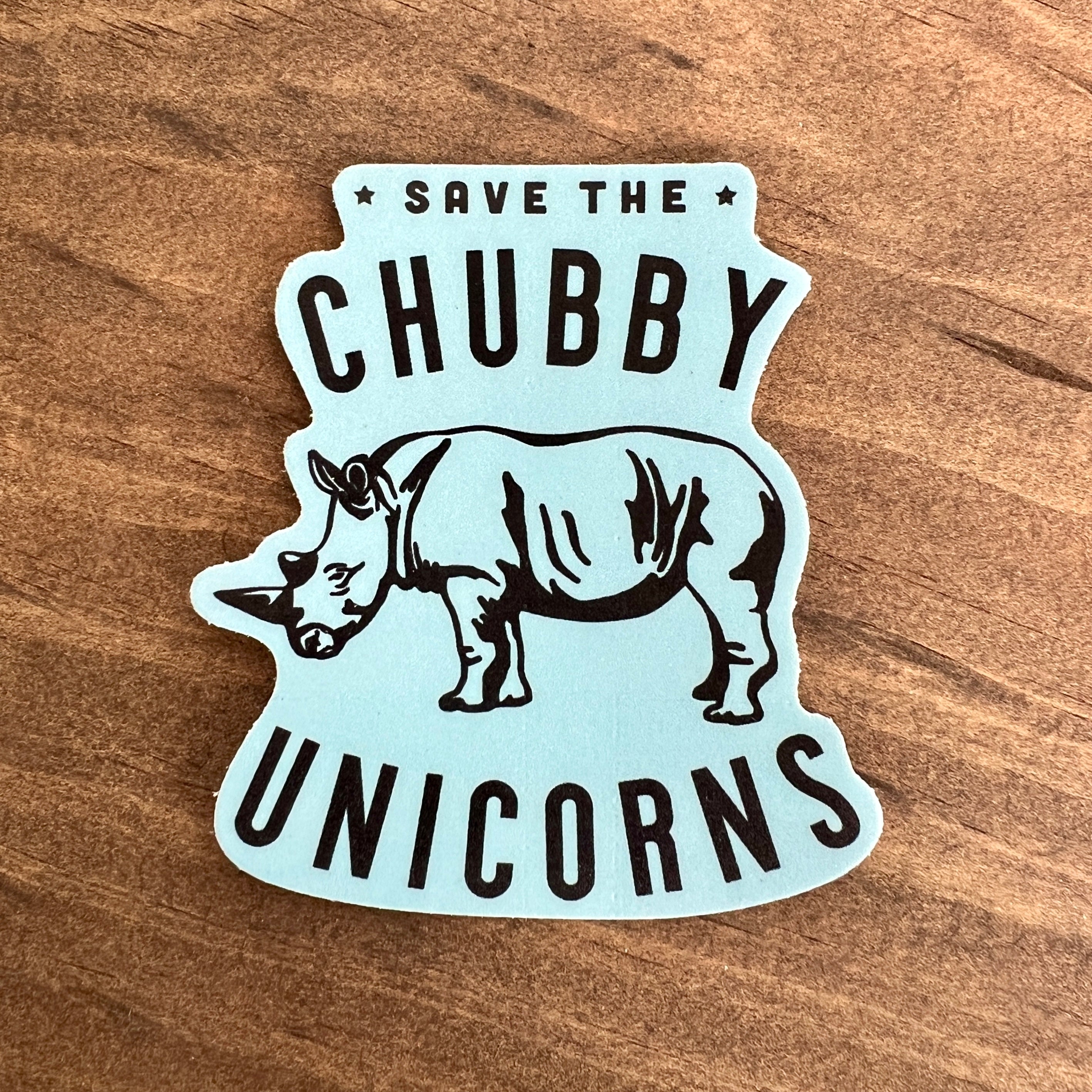 Save The Chubby Unicorns Sticker Decal-Sticker-208 Tees Wholesale, Idaho