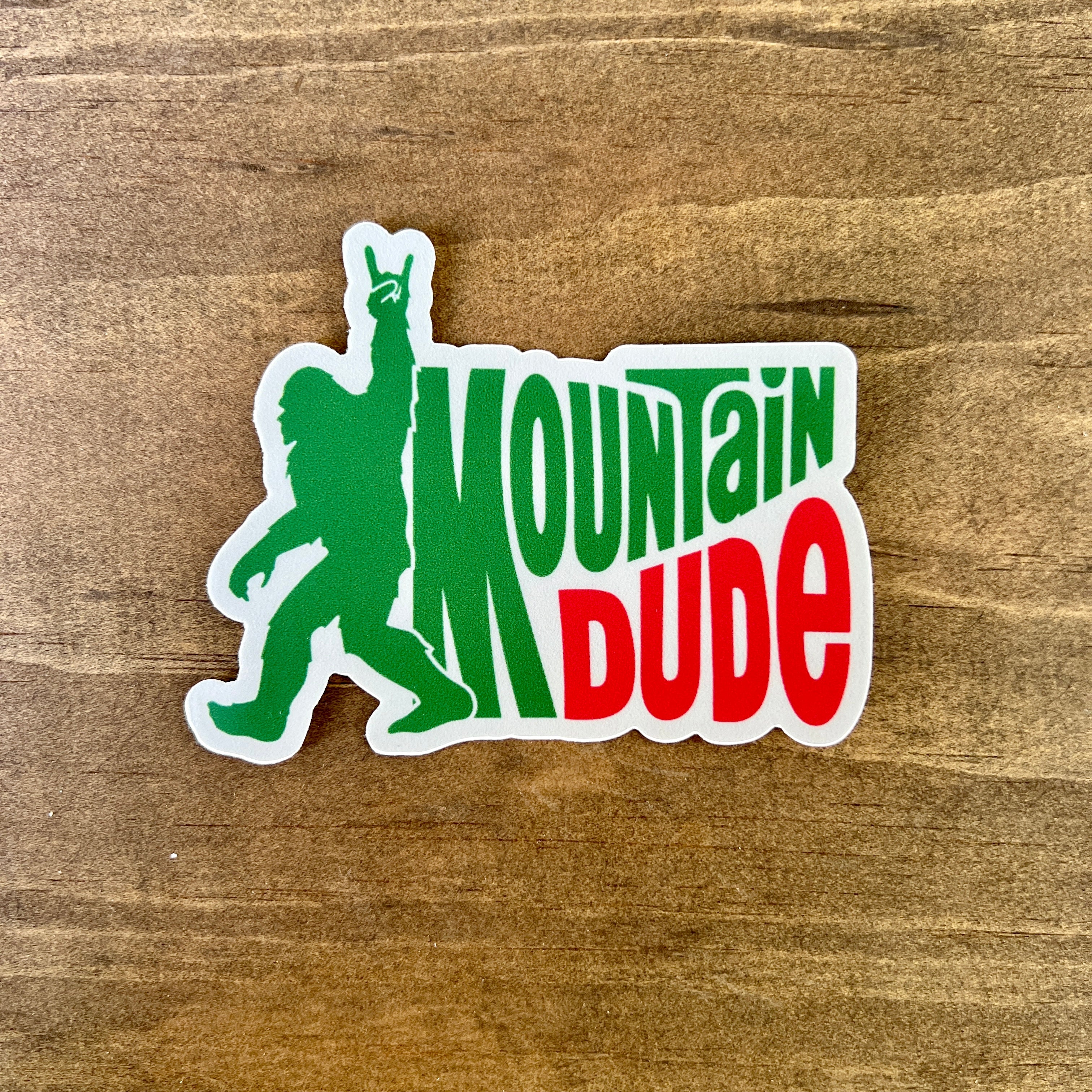 Mountain Dude Bigfoot Sticker-Sticker-208 Tees Wholesale, Idaho