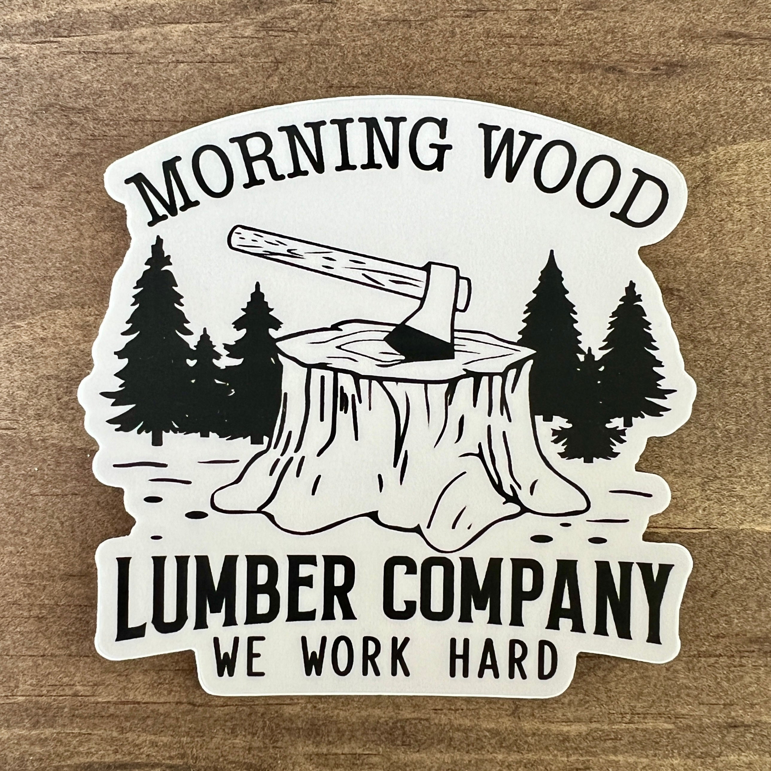 Morning Wood Lumberjack Sticker-Sticker-208 Tees Wholesale, Idaho