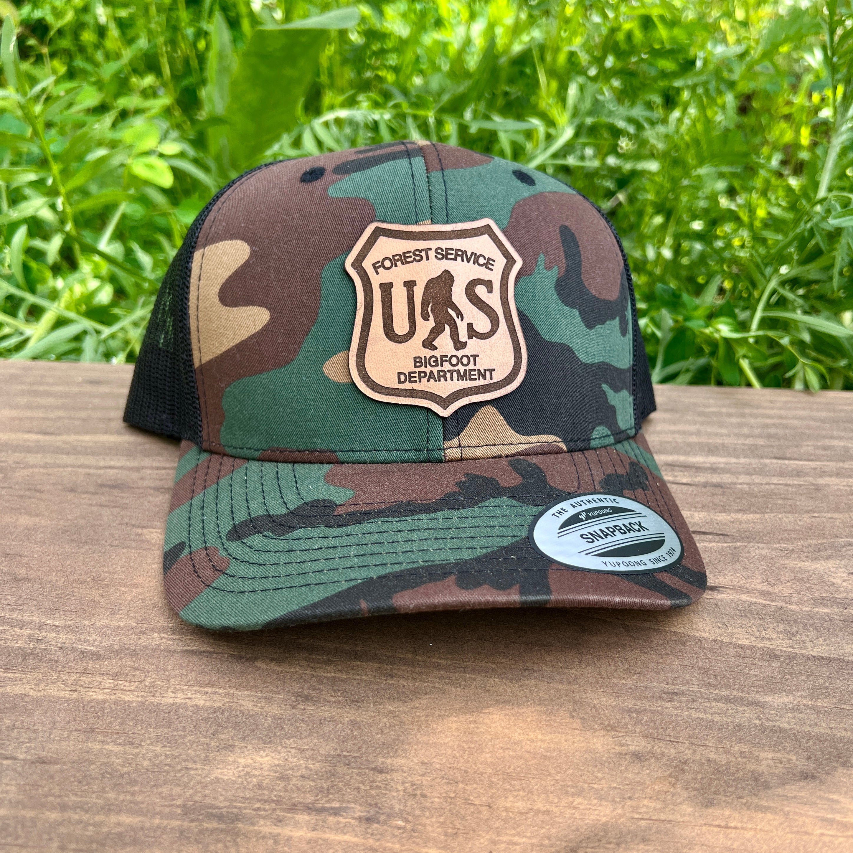 Bigfoot Forest Service Badge Hat-Hats-208 Tees Wholesale, Idaho