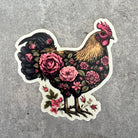 Floral Chicken Sticker-Sticker-208 Tees Wholesale, Idaho