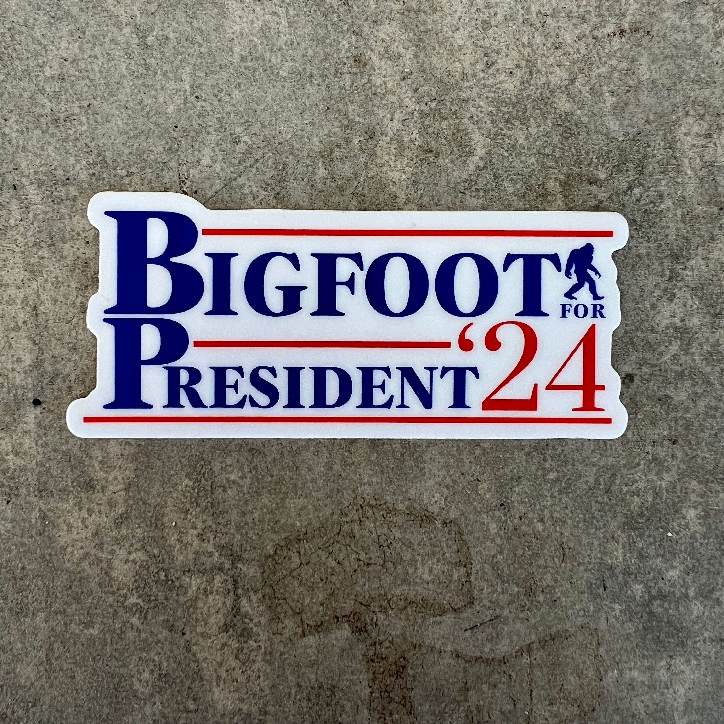 Bigfoot for President Sticker-Sticker-208 Tees Wholesale, Idaho