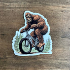 Bigfoot Mountain Biking Vinyl Sticker for Nature Lovers-Sticker-208 Tees Wholesale, Idaho