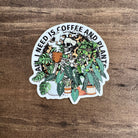 Plant Lover Vinyl Sticker for Coffee Lover-Sticker-208 Tees Wholesale, Idaho