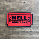 Ticket To Hell Sticker Decal-Sticker-208 Tees Wholesale, Idaho