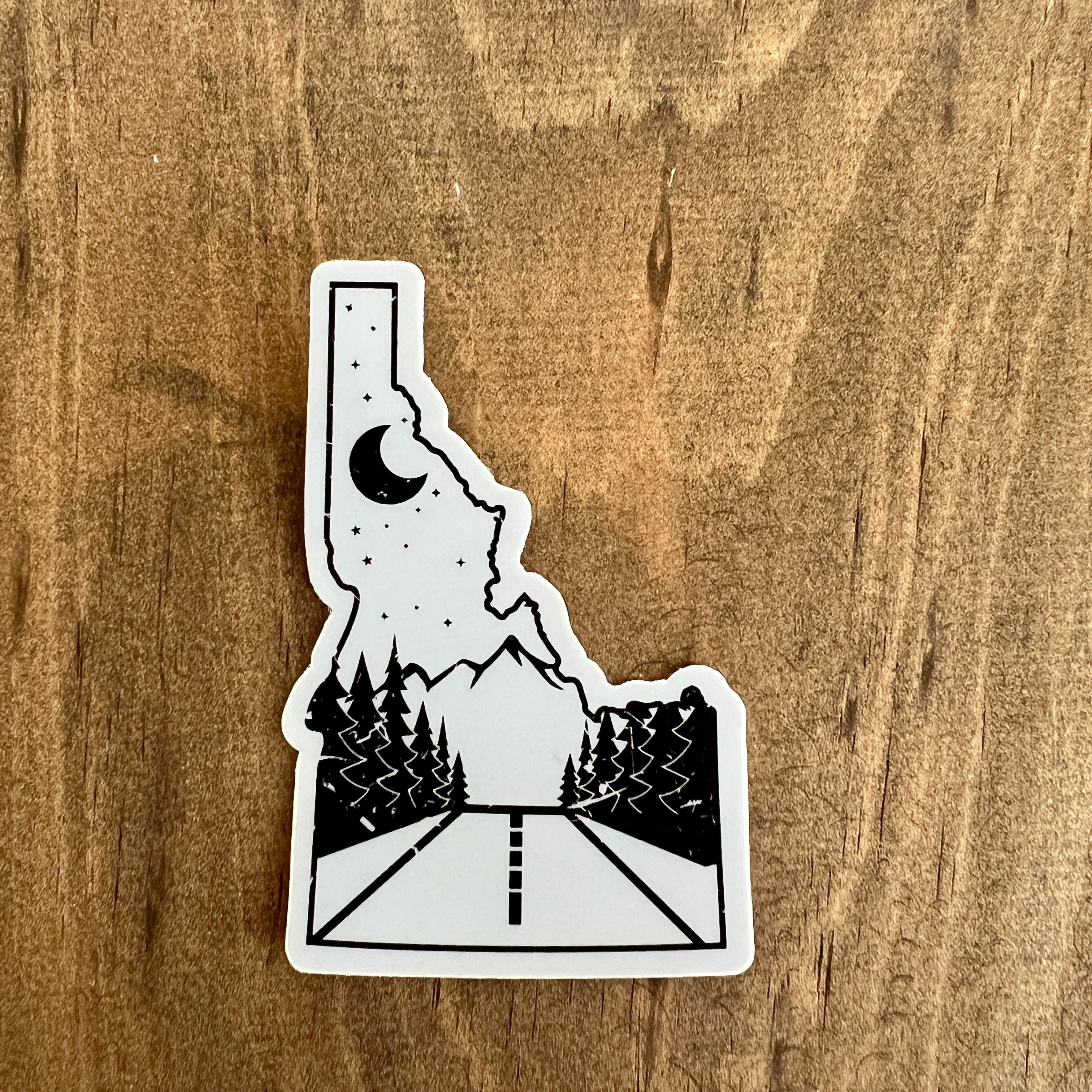 Idaho Road Sticker Decal-Sticker-208 Tees Wholesale, Idaho