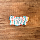 Choose Happy Tie Dye Sticker-Sticker-208 Tees Wholesale, Idaho