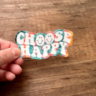 Choose Happy Tie Dye Sticker-Sticker-208 Tees Wholesale, Idaho