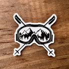 Ski Goggles Sticker-Sticker-208 Tees Wholesale, Idaho