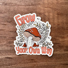 Grow Your Own Way Mushroom Sticker-Sticker-208 Tees Wholesale, Idaho