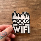 Woods Over Wifi Sticker-Sticker-208 Tees Wholesale, Idaho